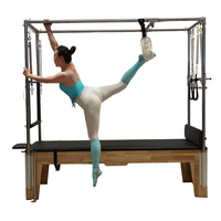 Lit de Pilates Cadillac MJD M201A en chêne durable pour usage domestique et commercial, entraînement de yoga, fitness, musculation, boîte en bois