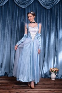 Disfraz de Halloween de <span class=keywords><strong>Princesa</strong></span> Echo para Cosplay, Vestido de Algodón de Blancanieves para Adultos, Juego de Roles - Product Image 4