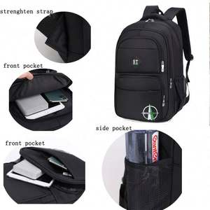 Fashion Stylish Polyester <b>Waterproof</b> Laptop <b>School</b> <b>Backpack</b> with Geometric Pattern and Zipper Closure Large Capacity - Product Image 4