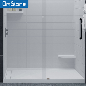 Base de <span class=keywords><strong>ducha</strong></span> Artificial de resina de piedra sólida de diseño moderno personalizado de Australia, platos de <span class=keywords><strong>ducha</strong></span> de baño impermeables para hoteles - Product Image 4
