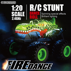 Voiture télécommandée 4x4 Stunt Shark RC 2.4g à l'échelle 1:20, jouet rotatif à 360° pour enfants - Product Image 2
