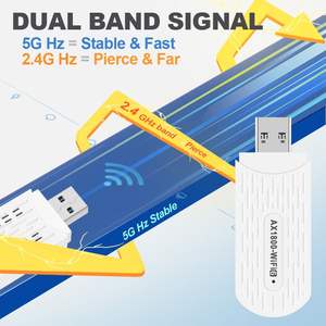 Adattatore WiFi USB AX1800, Dongle USB 3.0 WiFi6 5GHz, Scheda di Rete Wireless Dual Band per PC, Laptop, Windows, macOS - Product Image 4