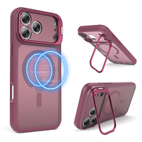 Funda Magnética Delgada para Teléfono Móvil con Soporte de Aluminio y Absorción de Impactos para iPhone 15 16 17 18 Pro Max, Proveedor de Fábrica