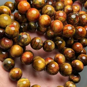 Meihan Natural A+++ Namibia Cat's Eye Phoenix Pietersite Smooth Round Amazing Beads Stone For Jewelry Making Design