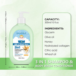 Champú y Gel de Baño para Niños al por Mayor, Gel de Ducha Suave para Bebés, Acondicionador para el Cabello, 3 en 1, Fórmula de Baño Segura, Hidrata, Cuidado Infantil - Product Image 6