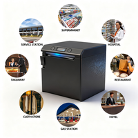 Printer POS Thermal HENEX 80mm dengan Layar, Fungsi Cetak Dua Warna, Printer Struk/Faktur, Antarmuka USB, Tersedia