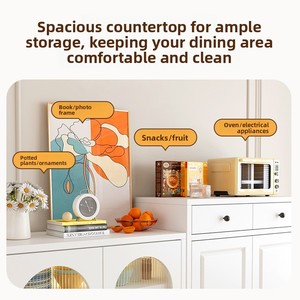 Modernes Minimalistisches Stahl-<span class=keywords><strong>Sideboard</strong></span> Freistehender oder Wandmontierter Aufbewahrungsschrank für Wohnzimmer und Küche - Product Image 3