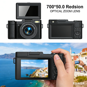 180° Flip Screen 5K Digital Camera For Photography 48MP Autofocus Camera Front Lens <b>Flash</b> <b>light</b> 5K Super HD Camera - Product Image 5