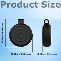 Housse de protection en silicone imperméable avec anneau porte-clés en métal pour AirTag, étui anti-chute pour localisateur