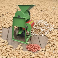 Machine à décortiquer les cacahuètes automatique Lung Yeuk Mini pour usage domestique, moteur diesel/essence, haute efficacité 150 kg/h