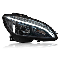 Phares LED modifiés pour Mercedes-Benz Classe C W204 2007-2011 0 Phare LED DRL Clignotant Feux de route 12V