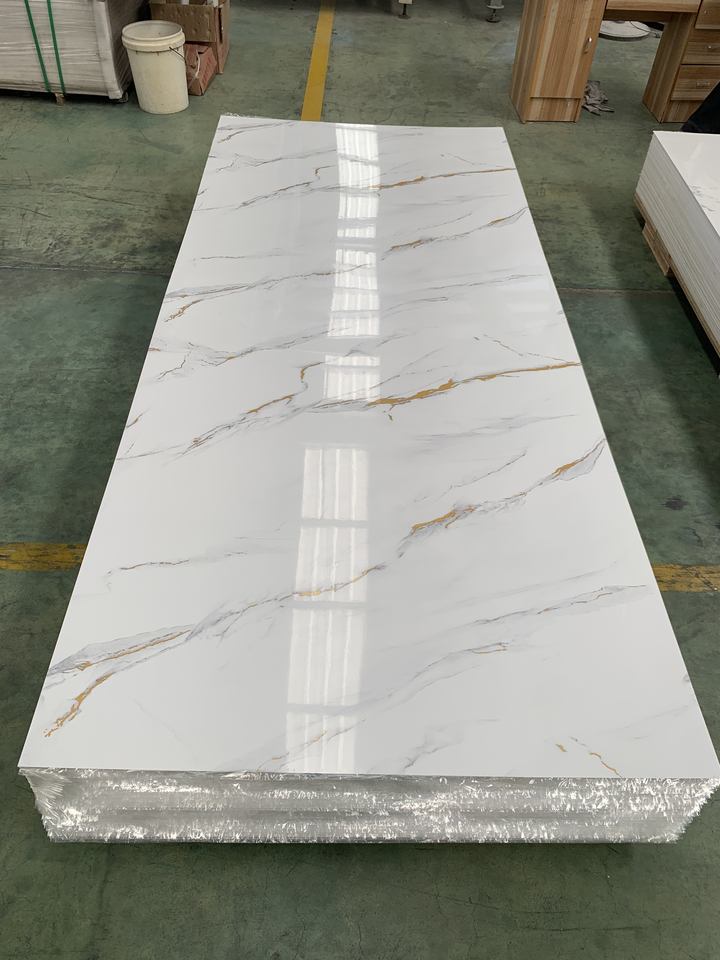 Waterproof UV Resistant High Glossy UV PVC Marble Sheet Wall Panel for ...