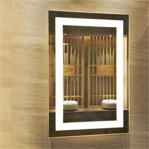 Espejo LED de cristal para salón de belleza, sin marco, decoración de pared para el hogar - Product Image 5