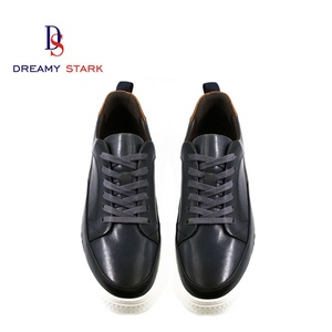 Chaussures en cuir de vache véritable bicolores pour hommes, logo personnalisé, baskets faites à la main, respirantes, chaussures de marche, chaussures de mariage, confortables et souples - Product Image 2