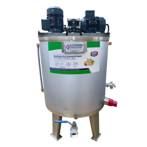 Homogénéisateur de liquides chauffé Kandemir 250 L en acier inoxydable, mélangeur industriel avec contrôle de la température - Product Image 2