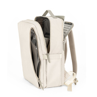 Nouveau design Sac à dos unisexe pour ordinateur portable, étanche, léger, avec fermeture éclair, équipé d'un airbag, pour ordinateur 15 pouces, grand format professionnel