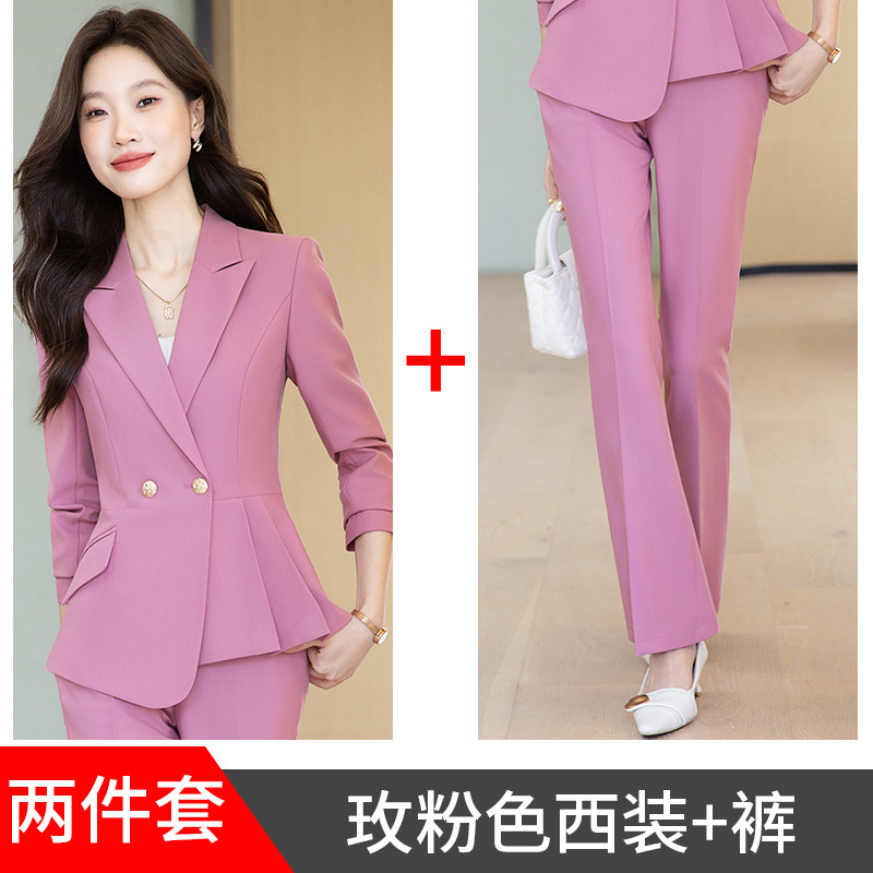 Rose pink suit pants