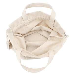 Tùy Chỉnh Cá Nhân In Ấn Logo Dây Kéo Bông Vải <span class=keywords><strong>Tote</strong></span> Phong Cách Giản Dị Mang Theo Mua Sắm Túi Cho Phụ Nữ Sử Dụng Hàng Ngày & Gifting - Product Image 6