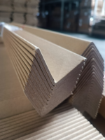 Protection d'angle en carton en forme de L pour emballage de panneaux de porte