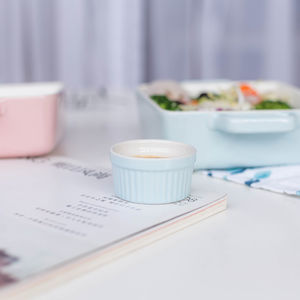 Crème brûlée en céramique Soufflé Plats Gâteau Pudding Dessert Bol Céramique Remekin Bols Pour La Cuisson - Product Image 6