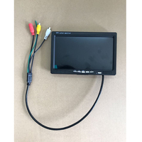 Monitor LCD para coche AHD con grabación DVR de 7 pulgadas con entradas de vídeo RCA, vídeo HD, voltaje amplio, 2 AV, monitor de marcha atrás para camión y coche