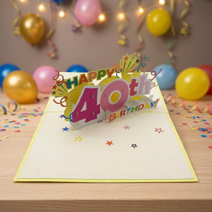 Carte Pop-up 3D Tendance pour 40e Anniversaire, Lettres en Papier Numérique Découpées au Laser, Thème Vietnamien, Cadeaux Artisanaux, Vente en Gros, Meilleure Vente - Product Image 5