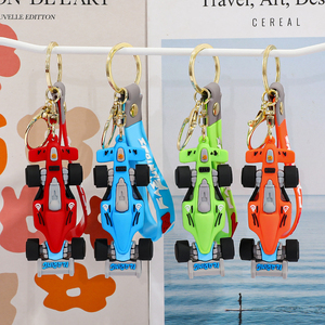 Llavero de Coche QYS en Promoción, Pequeño Regalo Creativo, Llavero de Coche de Carreras de Fórmula Uno en Miniatura de PVC y Goma 3D - Product Image 3