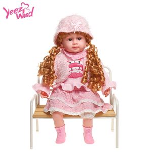 Muñecas Electrónicas de Vinilo Suave para Bebés, con Función de Hablar Español, Tocar, Mover <span class=keywords><strong>los</strong></span> <span class=keywords><strong>Ojos</strong></span>, Venta Directa de Fábrica - Product Image 6