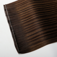 Extensions de Cheveux Humains Vierges Genius Butterfly Double Drawn à Trame Invisible Noires, Couture Injections Latérales Double Face Sans Soudure, Brutes