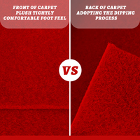 Red Carpet for Wedding Non Woven Polyester Aisle Runner Needle Punched Ceremony Rug Custom Size OEM Wholesale Red Runner