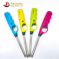 Briquet à gaz électrique rechargeable Dongyi 2025 OEM 268 mm pour camping, barbecue, cigares, avec logo personnalisé