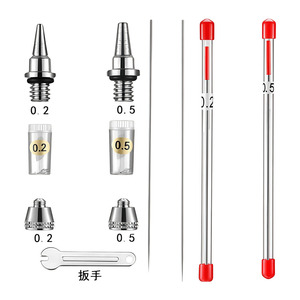 Kit aérographe 130K double action à alimentation par gravité, gobelet de 7,0 cc, vitesse réglable, ensemble de peinture artistique - Product Image 3
