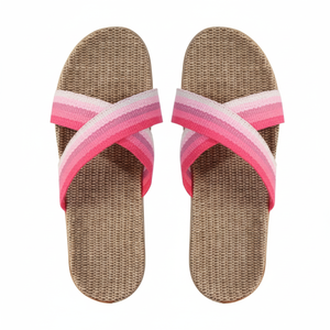 Ufficio estivo e pantofole di lino da spiaggia leggero Santorini Home Collection - Product Image 1