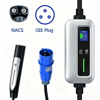 Chargeur AC portable pour véhicules électriques NACS 32A 40A 48A Chargeur mobile pour véhicules électriques