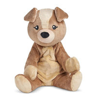 4.5lb Jouets unisexes adorables en peluche pour chiens brodés pour enfants, adolescents et adultes Chien sensoriel en peluche
