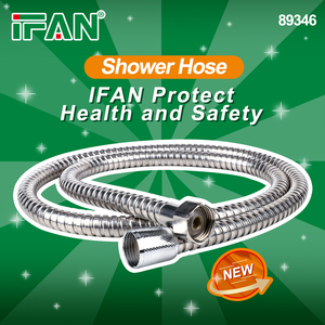 <span class=keywords><strong>Tuyau</strong></span> de douche IFAN en acier inoxydable avec insert en plastique et écrou en <span class=keywords><strong>zinc</strong></span>, <span class=keywords><strong>prix</strong></span> usine, longueurs 1/1,2/1,5 m, pour salle de bain, design moderne, facile à installer - Product Image 2