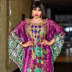 Heißer Verkauf ägyptischer Chiffon Stoff Farasha Kaftan muslimische islamische Kleidung Long Robe Kaftan pakistani scher Kaftan Marroqui