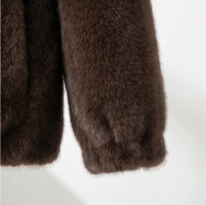 Nueva Chaqueta de Piel Sintética con Capucha para Otoño e Invierno, Chaqueta Corta con Cierre para Mujer, para Uso Diario Informal - Product Image 5