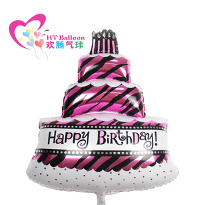 HT <b>Balloon</b> Rainbow Cake Foil <b>Balloon</b> 108cm X 73cm Birthday Party Decoration - Product Image 3