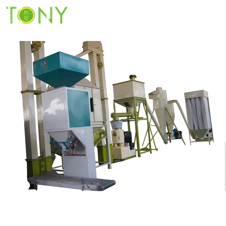 Tony Herstellung Biomasse Holzpelletmaschine Holzsägemehlpellet Biomasse Holzpelletmühle Produktionslinie