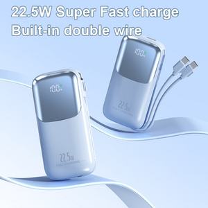 Produit phare : Chargeur rapide avec écran LED, pour les voyages en extérieur, 10000 mAh, sortie USB-C PD20W, charge super rapide, câble intégré, batterie externe - Product Image 4