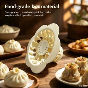 Manual Bun Making Machine Non Stick Baozi Press Dough Shaper Easy Use Kitchen <b>Tool</b> - Product Image 2