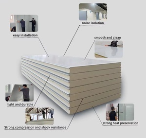 <span class=keywords><strong>Panneau</strong></span> sandwich ignifuge, <span class=keywords><strong>panneau</strong></span> structurel imperméable et isolant thermiquement pour la construction d'installations industrielles et <span class=keywords><strong>de</strong></span> chambres froides - Product Image 4