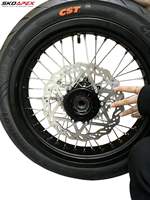 Kit de roues Supermoto Sur-Ron Ultra Bee 17 pouces, moyeu CNC Pro-Series, pour conversion de pneus slicks pour UltraBee Street Motard Racing