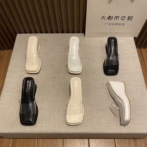 Factory Wholesale High Heels and Ladies Slippers Wedges Flip Flops Sandals for Women Shoes - Product Image 2