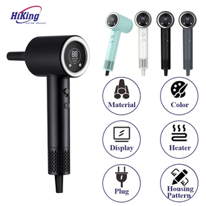 Sèche-cheveux intelligent professionnel avancé à <span class=keywords><strong>action</strong></span> rapide personnalisable, sèche-cheveux haute vitesse avec affichage numérique LED, vitesse du vent 21-23 m/s - Product Image 5