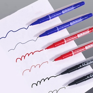 Оптовая продажа, Классическая Высококачественная Водонепроницаемая Перманентная маркерная ручка с двумя головками для офиса и школы - Product Image 4