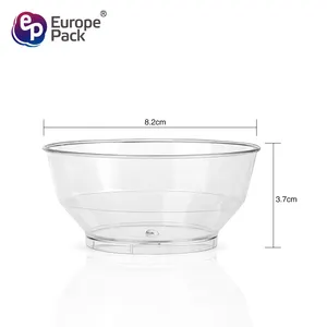 도매 BPA 무료 120ml 일회용 라운드 디자인 플라스틱 그릇