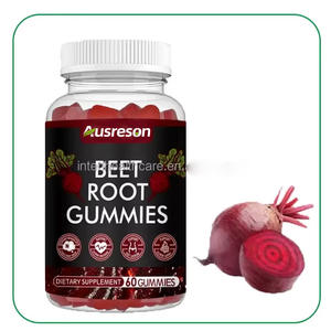 Extracto de raíz de remolacha orgánica Ausreson 500mg suplemento de gomitas de remolacha natural para el corazón - Product Image 1