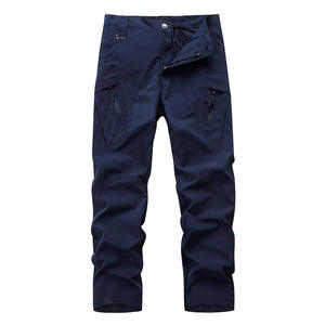 Pantaloni da Lavoro Casual da Uomo Multi-tasca a Gamba Dritta, Stile Americano Elasticizzati Larghi e Traspiranti Tipo Cargo - Product Image 6